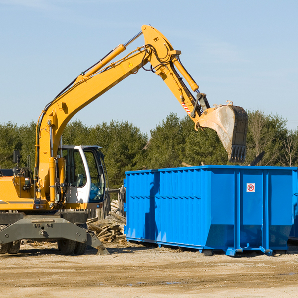 what size residential dumpster rentals are available in Douglassville TX